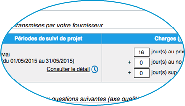 OBMS : écran de suivi et facturation