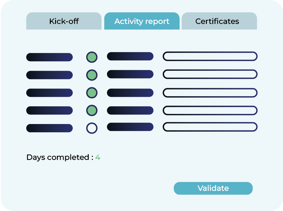ecran gestion de projet EN